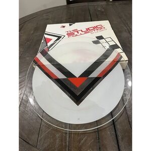 Vintage LE Smith 1980s The Studio Collection ‎ Esprit 14" Round Plate Tray Retro